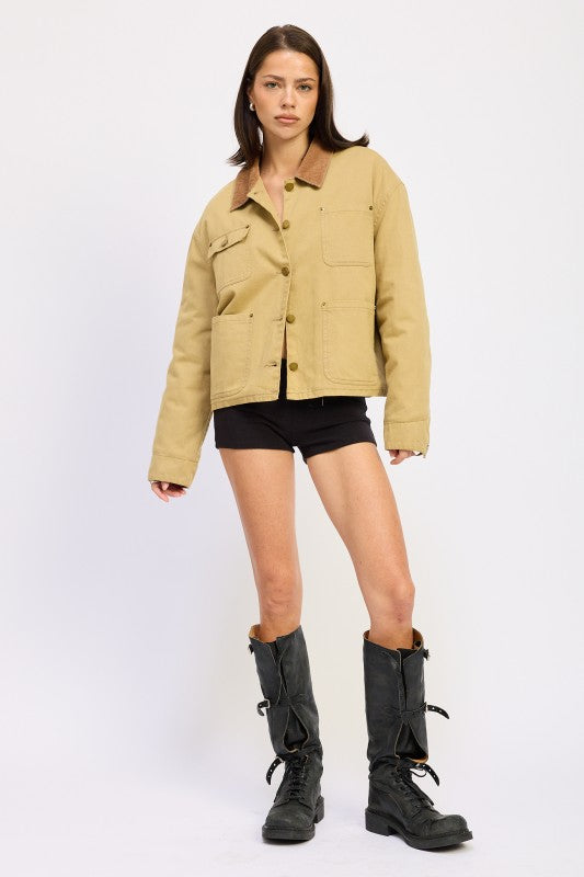 COMBO CHORE JACKET WITH POCKETS