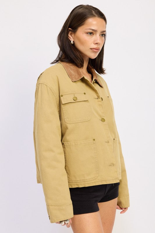 COMBO CHORE JACKET WITH POCKETS