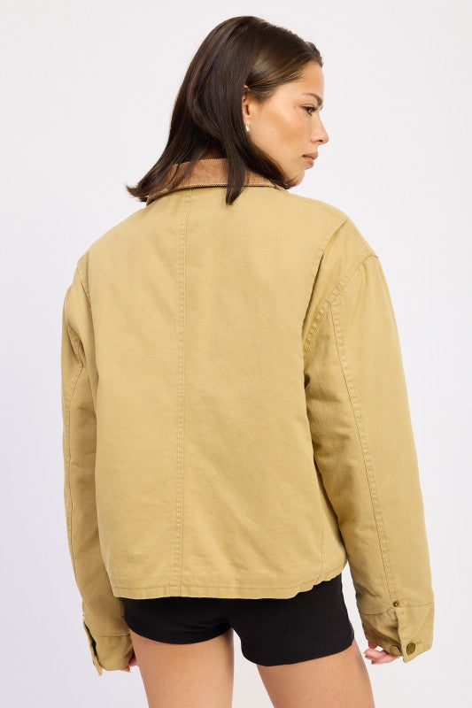 COMBO CHORE JACKET WITH POCKETS