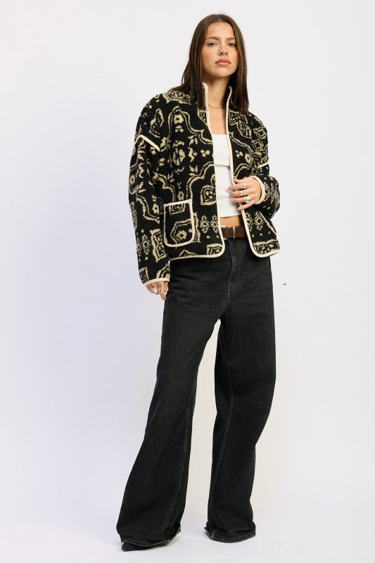 PAISLEY SHERPA JACKET