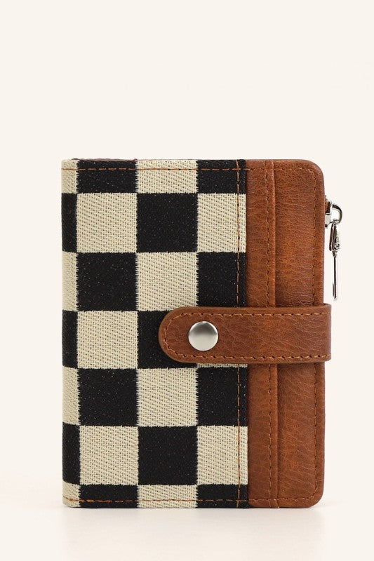 Wilma Mixed Media Fold-Over Wallet