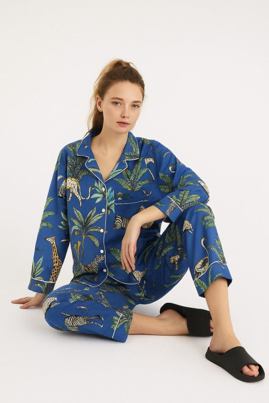 Sapphire Safari Cotton Lounge Set