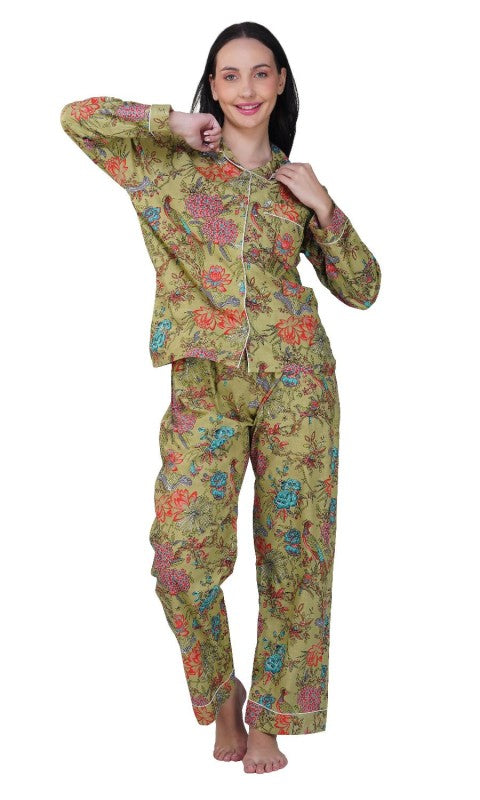 Jungle Majesty 3 Piece Peacock Pajama Set