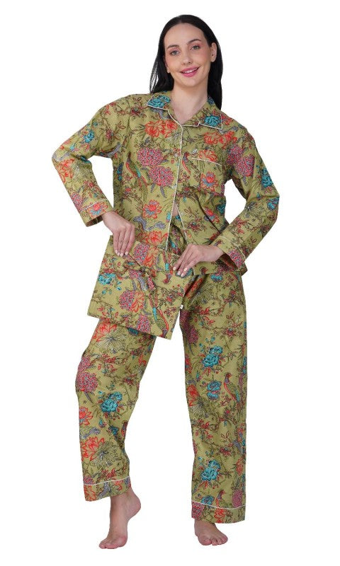 Jungle Majesty 3 Piece Peacock Pajama Set