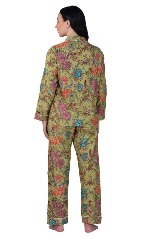 Jungle Majesty 3 Piece Peacock Pajama Set