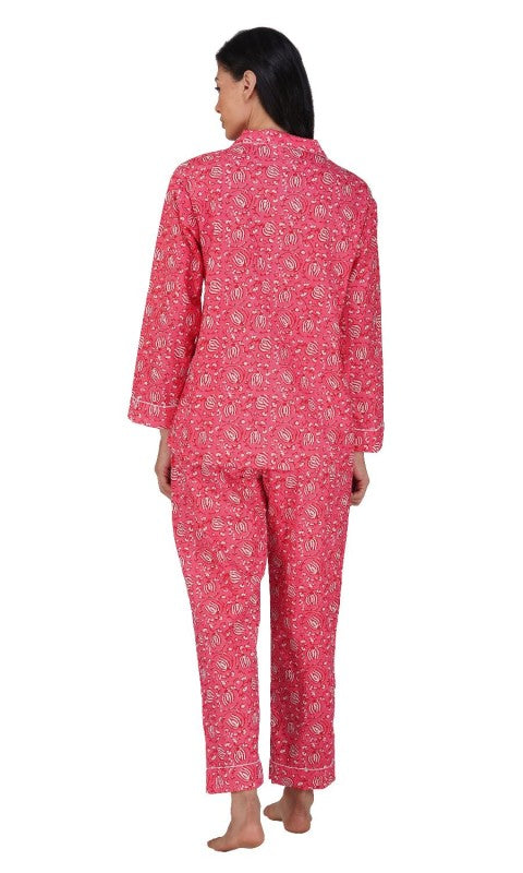 Rosy Vine Dream -3 piecePajama Set