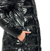 Onyx Genuine Silver Fox Down Parka 107cm