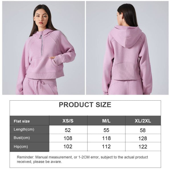 Well-in Vogue CozyForm Half-Zip Hoodie