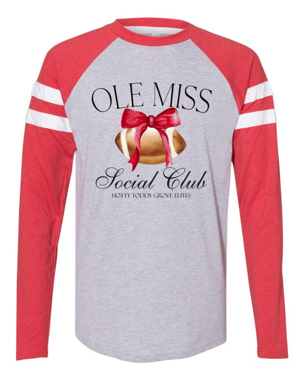 Ole Miss Social Club Football Long Sleeve Jersey