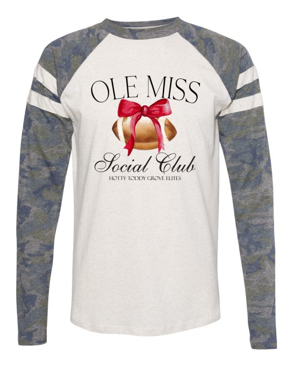 Ole Miss Social Club Football Long Sleeve Jersey