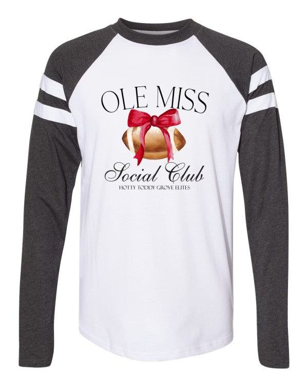 Ole Miss Social Club Football Long Sleeve Jersey