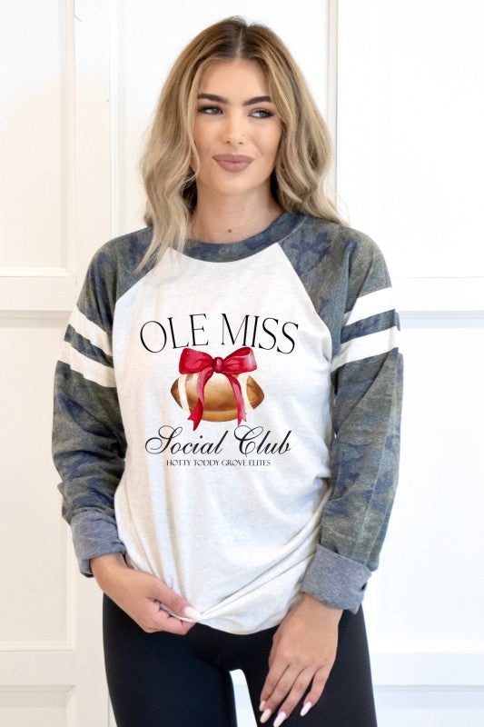 Ole Miss Social Club Football Long Sleeve Jersey