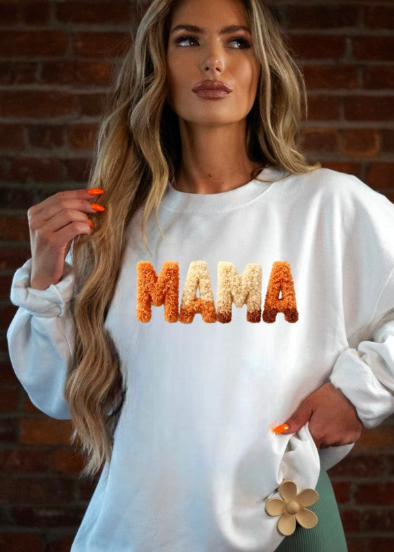 MAMA Shag Fall Graphic Sweatshirt