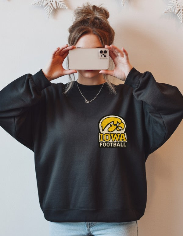 Iowa Latch Work Graphic Crewneck Sweatshirt