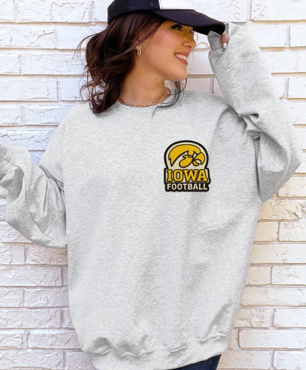 Iowa Latch Work Graphic Crewneck Sweatshirt