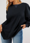 Round Neck Long Sleeve Sweatshirt