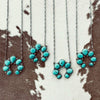 Artificial Turquoise Alloy Pendant Necklace