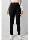 Black Fleece Lining Winter Thermal High Waist Leggings