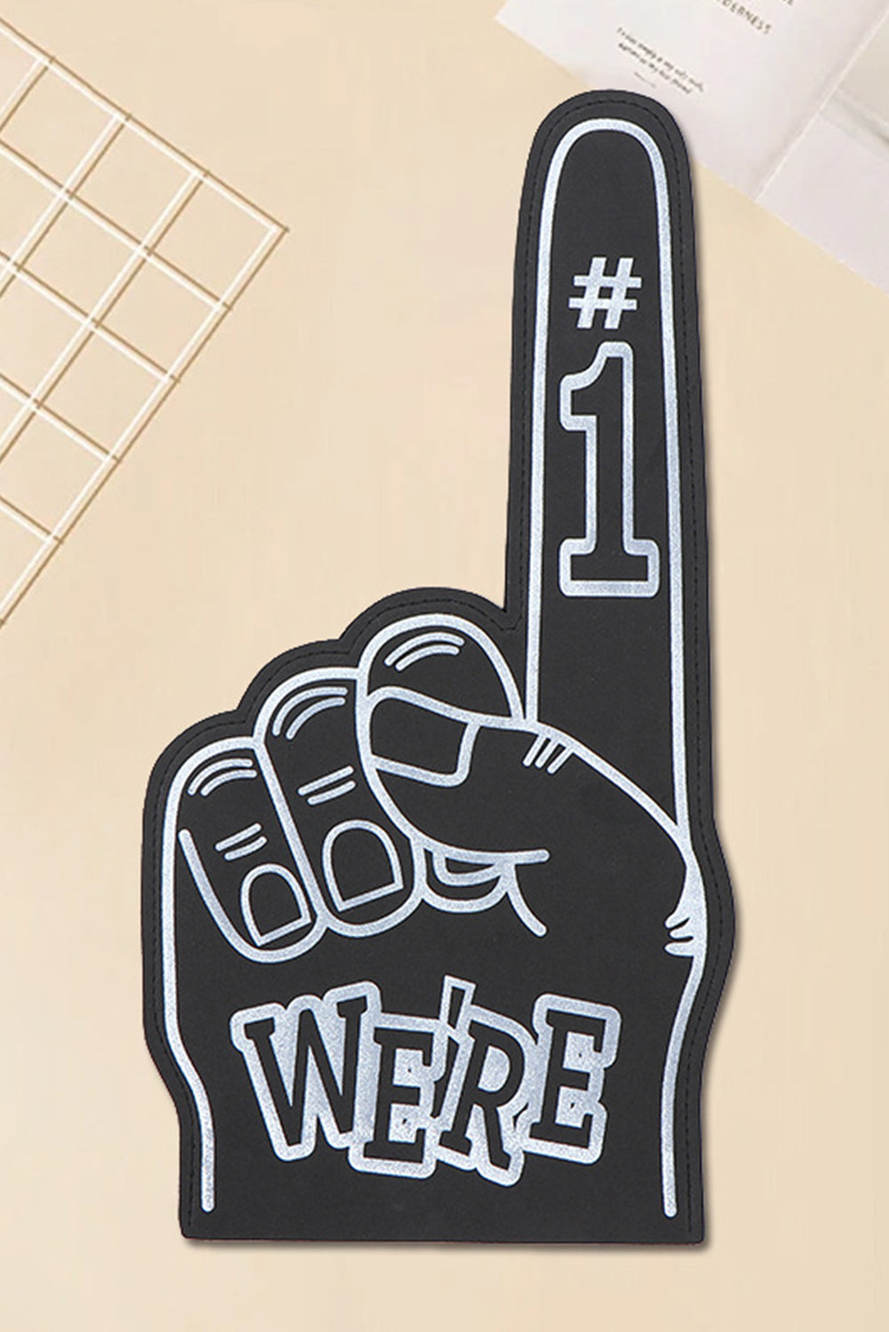 Black NO.1 Game Day Sports Cheerleading Party Foam Hand Prop