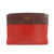 Prada Calfskin Bicolor Red x Burgundy Shoulder Bag