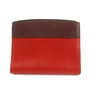 Prada Calfskin Bicolor Red x Burgundy Shoulder Bag