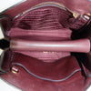 Prada Calfskin Bicolor Red x Burgundy Shoulder Bag