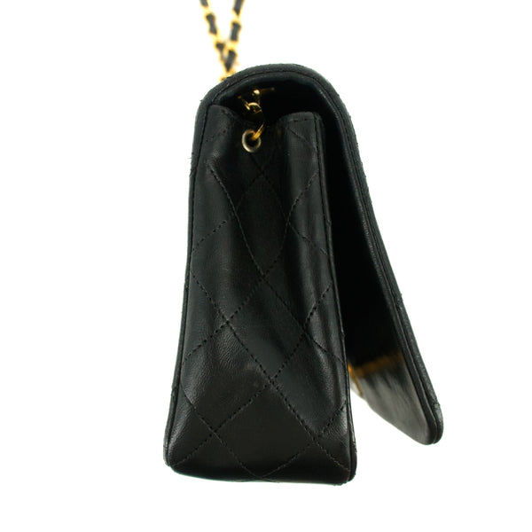 Chanel Matelasse Lambskin Black Single Flap Shoulder Bag
