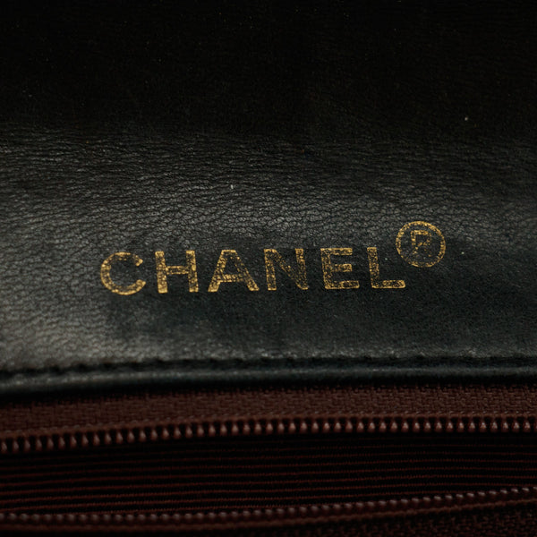 Chanel Matelasse Lambskin Black Single Flap Shoulder Bag