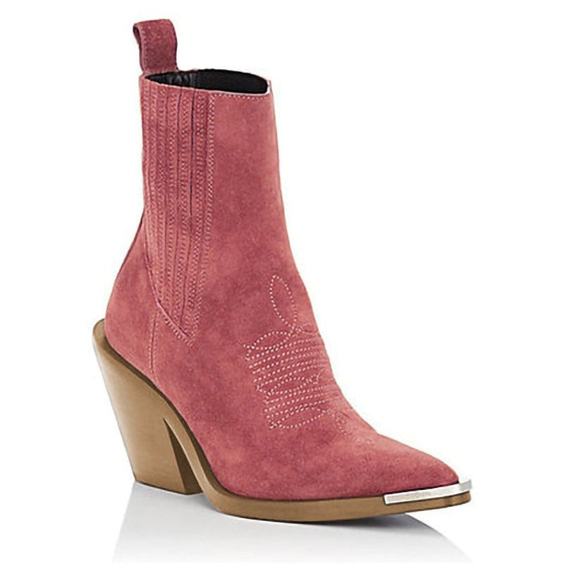 Cocoa Yacht Club Suede Wedge Ankle Boots