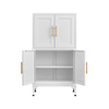 Cocoa Yacht Club White Storage Cabinet with Shelves