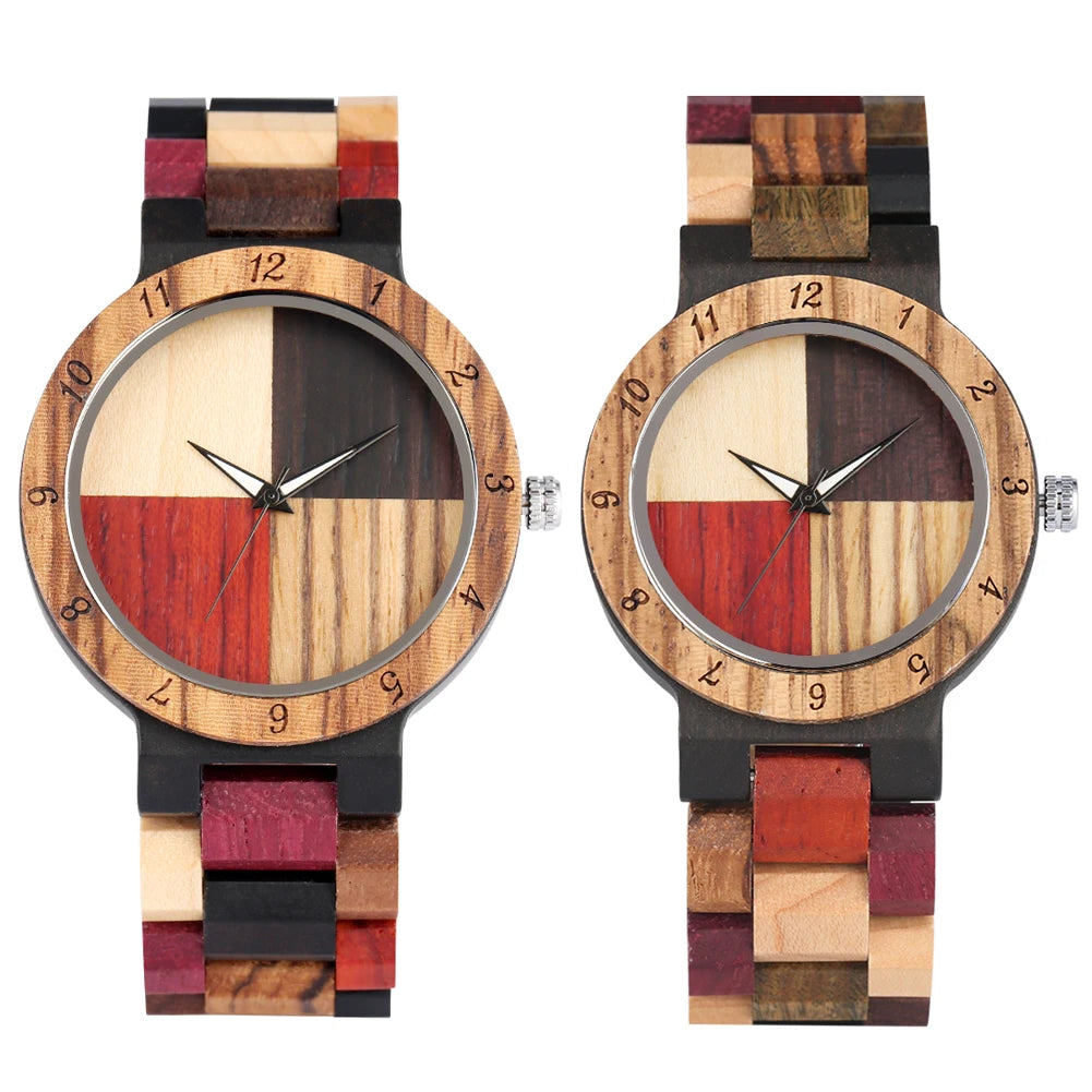 Cocoa Yacht Club Vintage Wood Quartz Watch