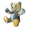 Qu’Importe le Flacon Vintage Silk Scarf Patchwork Teddy Bear