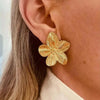 Cocoa Yacht Club Gold Flower Earrings