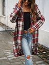 Devine Plaid Zip Up Hooded Coat - Cocoa Yacht Club