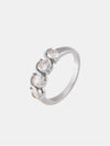 Stainless Steel Inlaid Zircon Ring