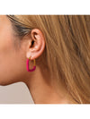 Stainless Steel Drip Oil Contrast Earring