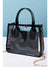 Black PVC PU Leather Chain Strap Clear Shoulder Bag