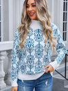 Angel Wings Flower Turtleneck Long Sleeve Sweater - Cocoa Yacht Club