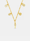 14K Gold-Plated Copper Zircon Pendant Necklace