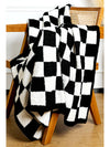 Grass Green Checkerboard Flannel Blanket