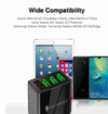 3 port LED Display Wall Chargerand 3 in 1 Cable Bundle Red