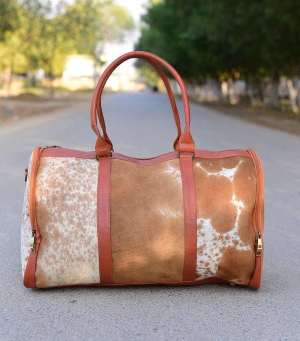 Pony Skin Bag: Handmade Cow Hide Leather