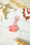 Rose Red Flower Pendant Keychain