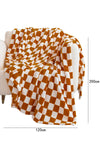 Chestnut Checkerboard Printed Soft Throw Blanket