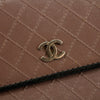 Chanel Matelasse Bicolor Long Trifold Embossed Wallet Pink