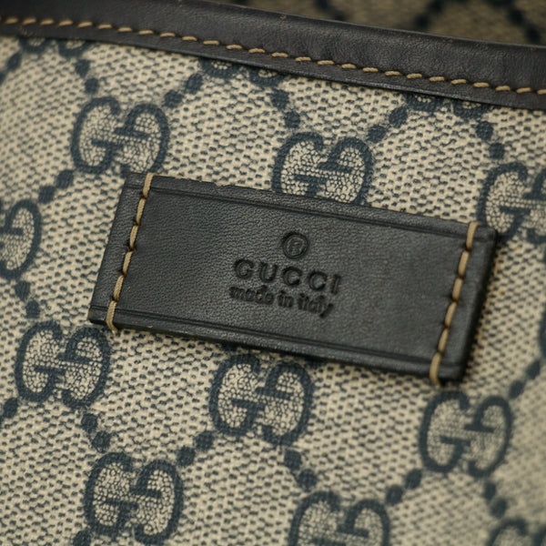 Gucci GG Supreme Canvas Coated Blue Shoulder Bag
