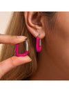 Stainless Steel Drip Oil Contrast Earring