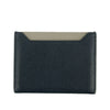 Celine Bicolor Blue / Grey Leather Card Case Holder Wallet