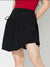 Side Tie Asymmetric Hem Mini Skirt