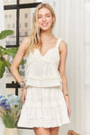 ADORA Ruffled Tiered Crop Top